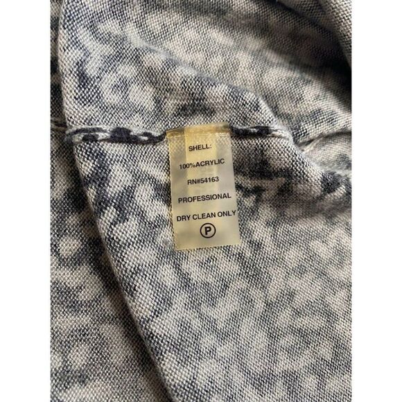 Calvin Klein Sheath Dress Women's MEDIUM Black Gray Animal-Print Sleeveless Soft - Picture 9 of 9